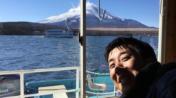 ◎富士山とスワン遊覧船と