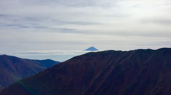 ２番目に高い山から見る日本一の山